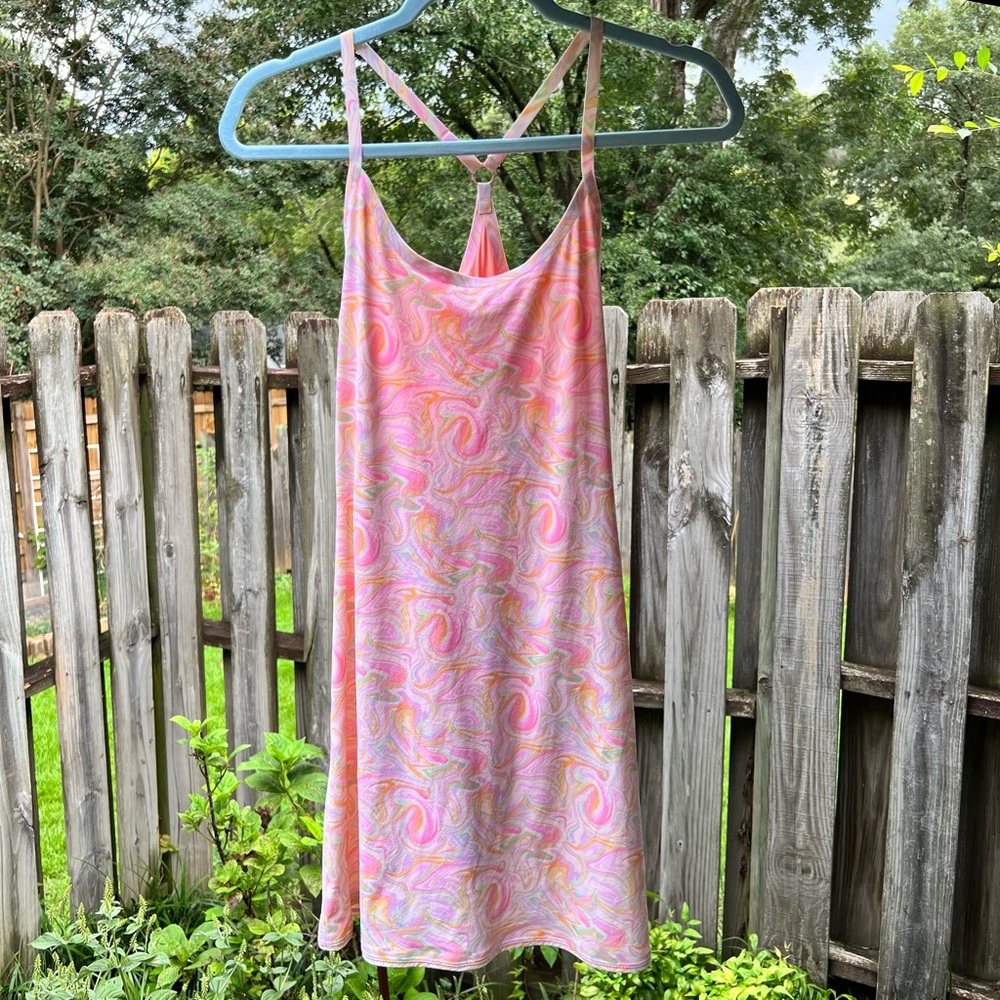 Outdoor Voices Pink Marble Exercise Dress
